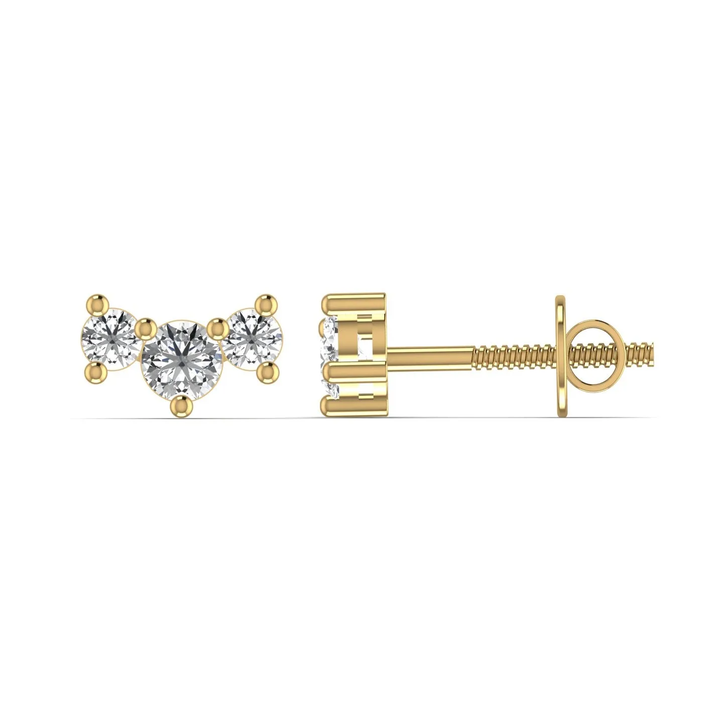 0.55CT Diamond Stud Earring