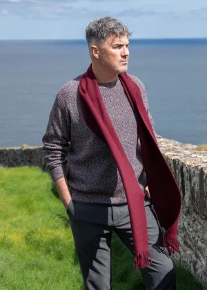 100% Cashmere Scarf | Maroon