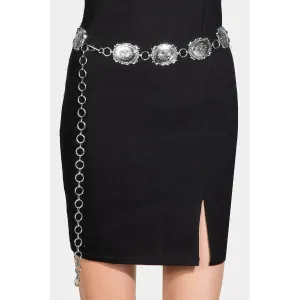 Almond Concho Chain Belt