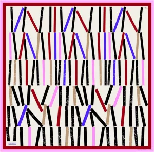 Armine Geometric Silk Scarf #8