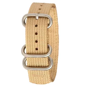 Bertucci Heavy Duty Two-Ply Men's Patrol Khaki Nylon Mesh Watch Band - B-193