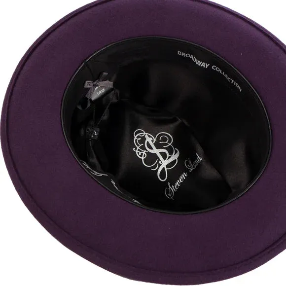 Blackberry Steven Land Men's Wool Fedora Felt Winter Hat-The Brooklyn