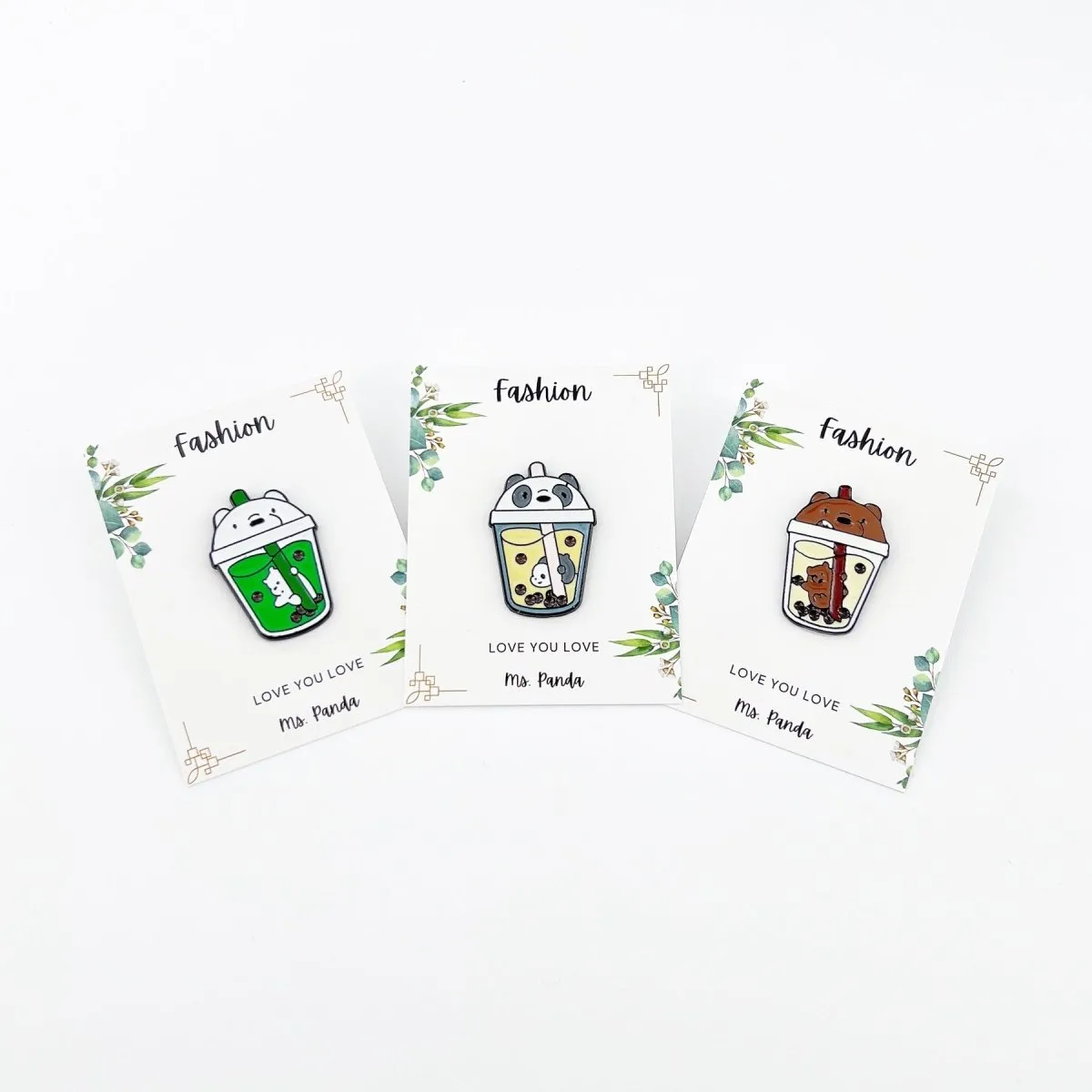 Boba Tea Enamel Pins, Kawaii Bubble Tea Lapel Pins for Backpacks, Hats, Jeans, Jacket