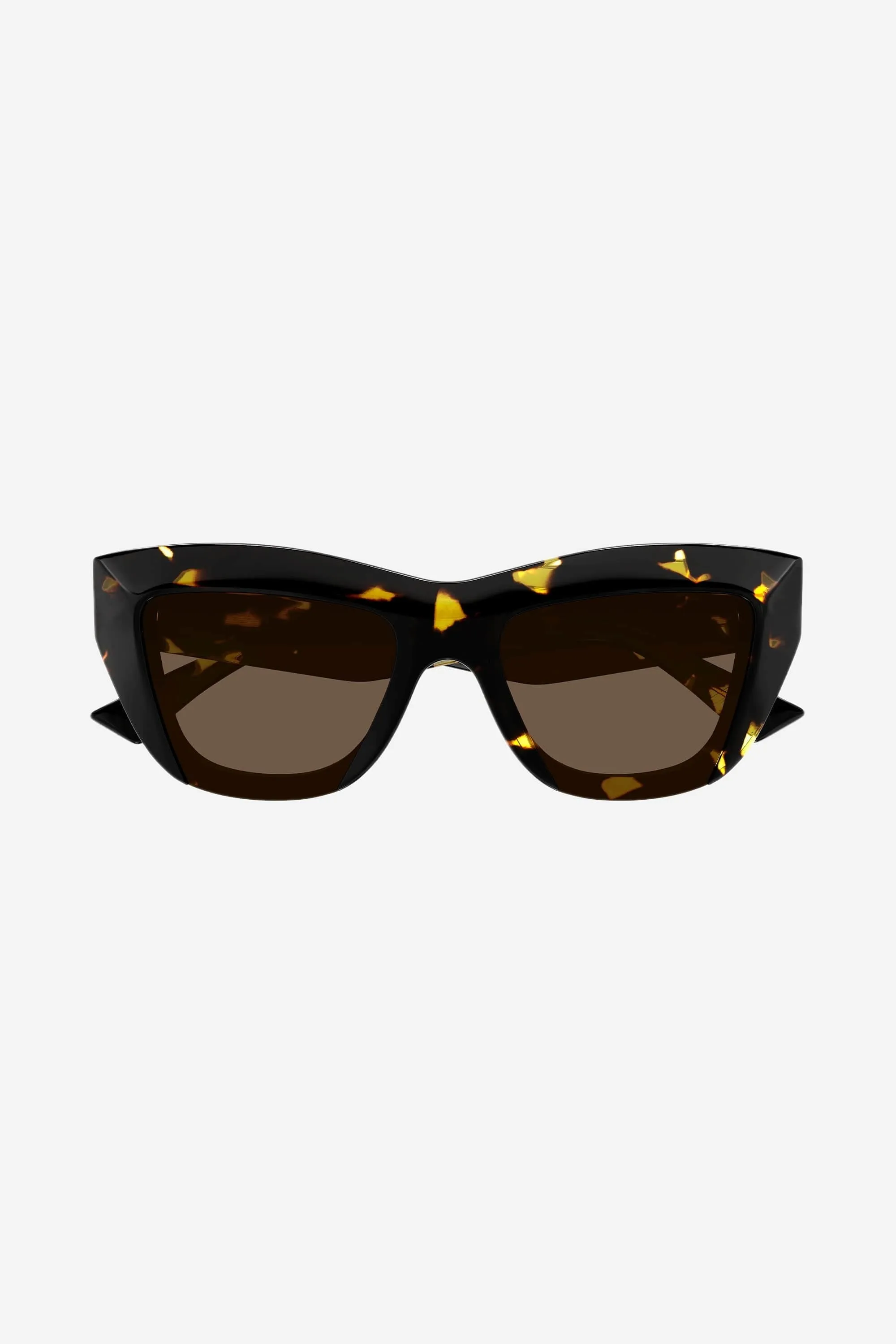 Bottega Veneta havana cat eye geometrical sunglasses
