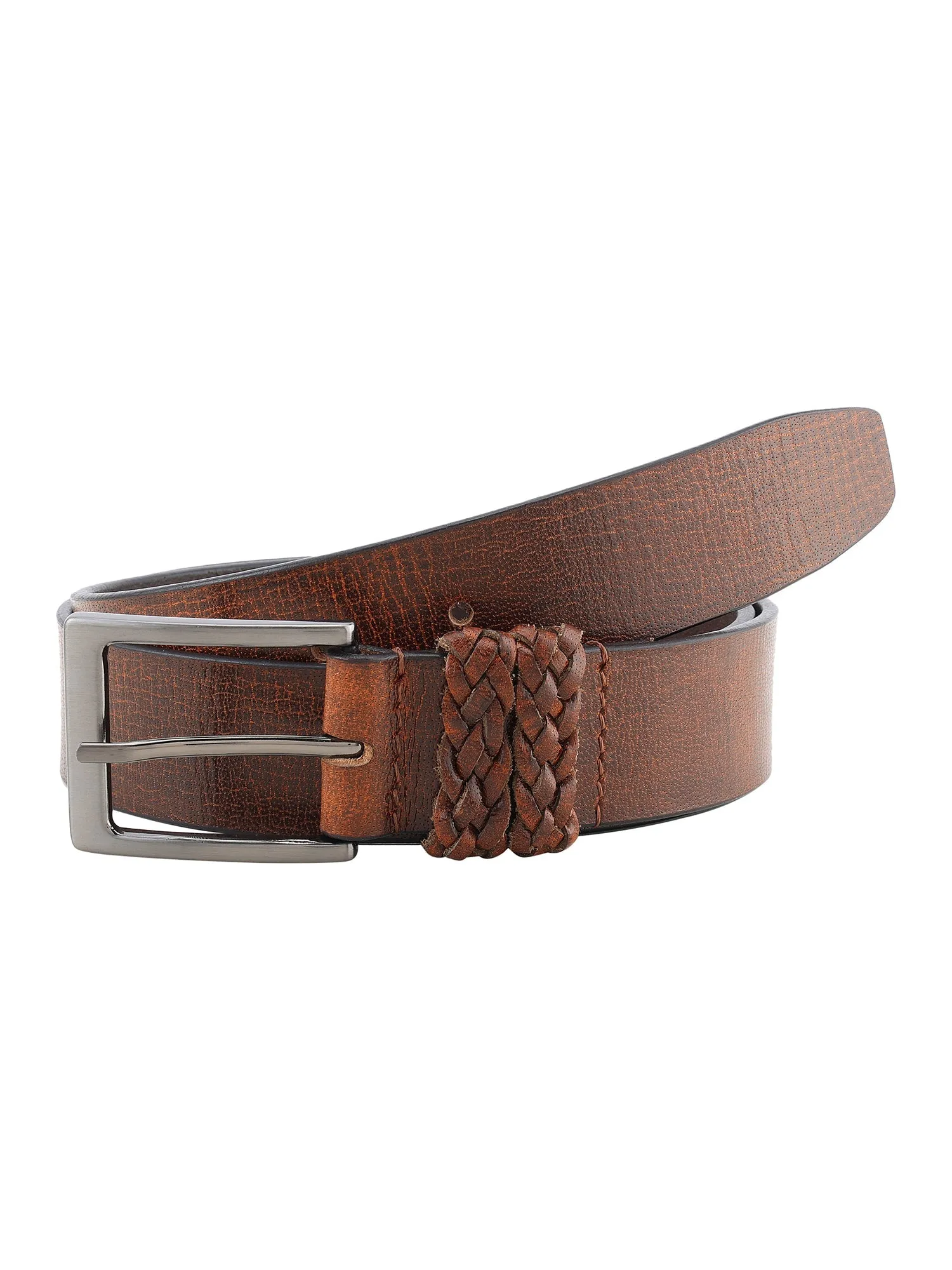 Brown Genuine Leather Men's Belt
