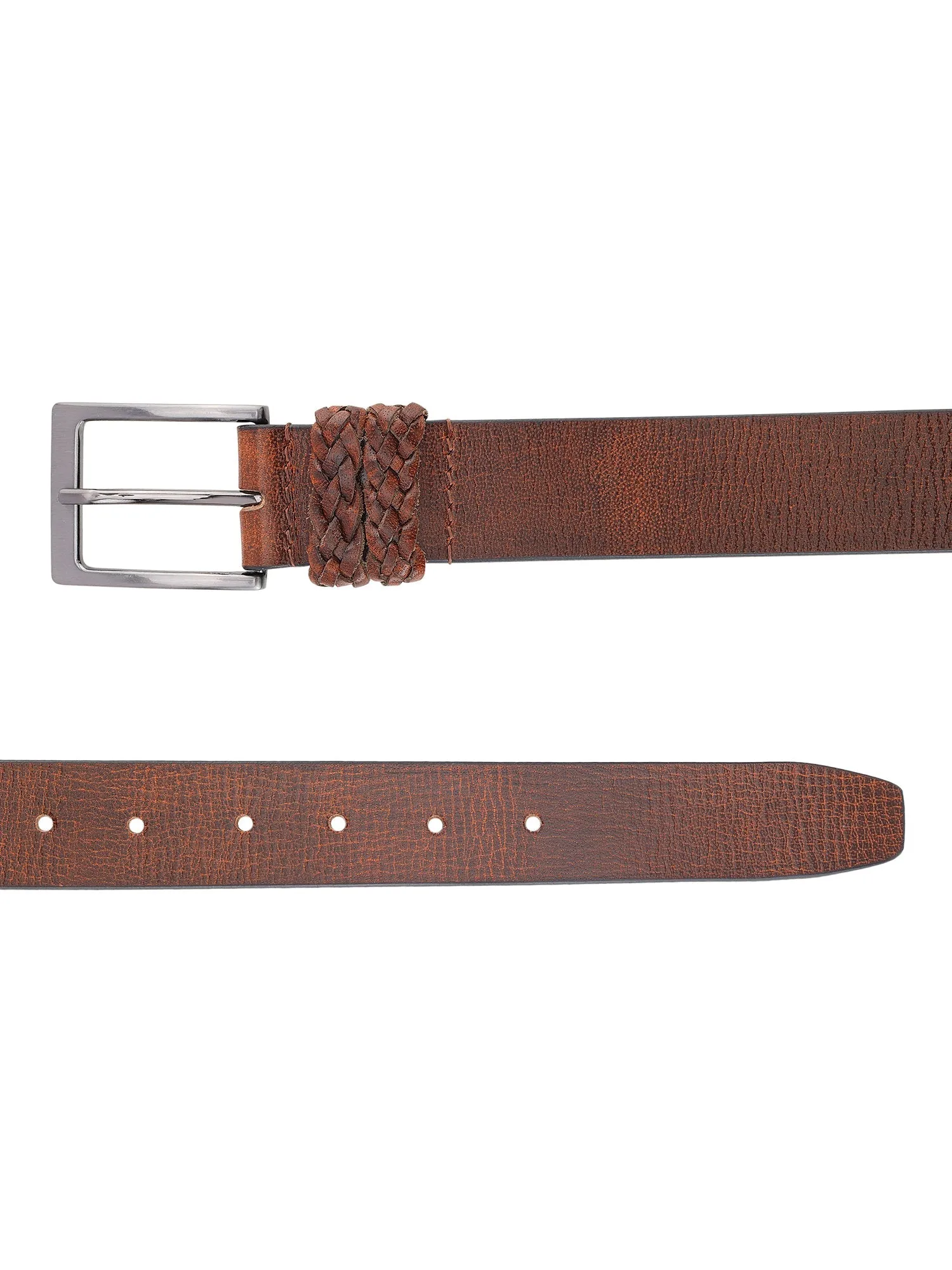 Brown Genuine Leather Men's Belt