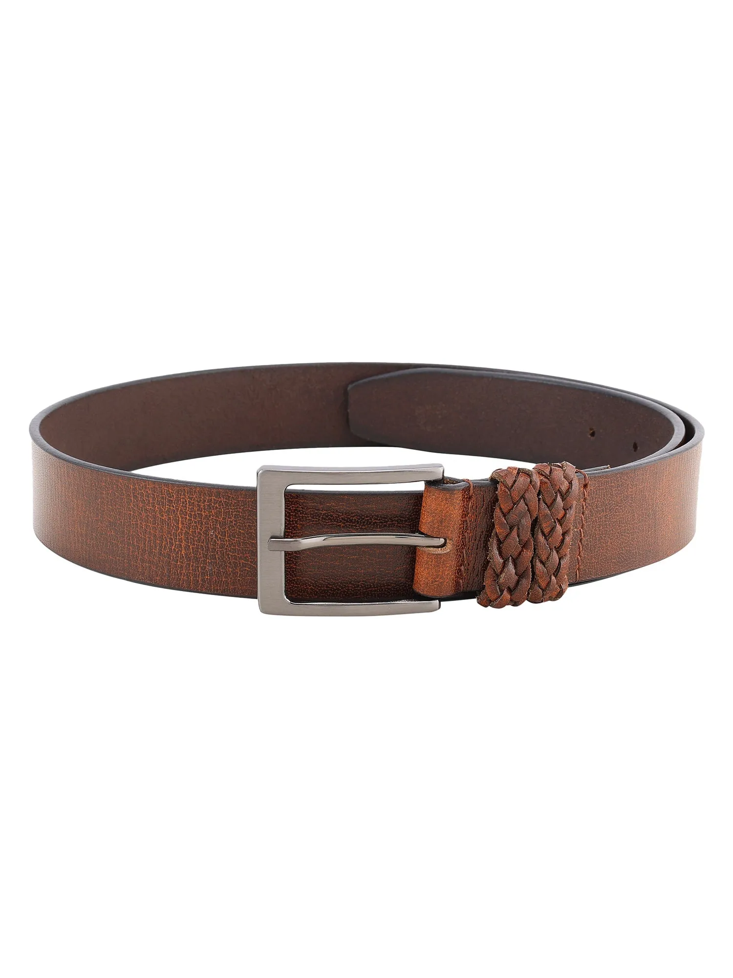 Brown Genuine Leather Men's Belt