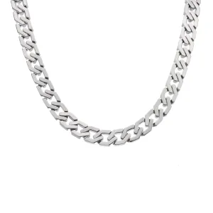 C100W B.Tiff High Polish Flat Angular Cuban Link Necklace