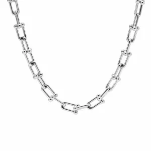 C525W B.Tiff Horseshoe Link Chain Necklace