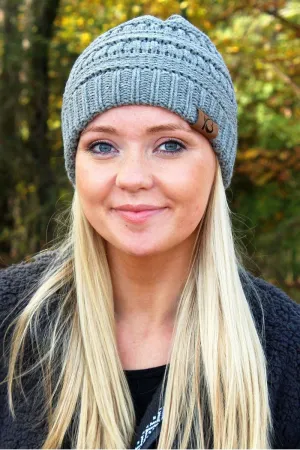Campfire Cozy Beanie, Light Gray
