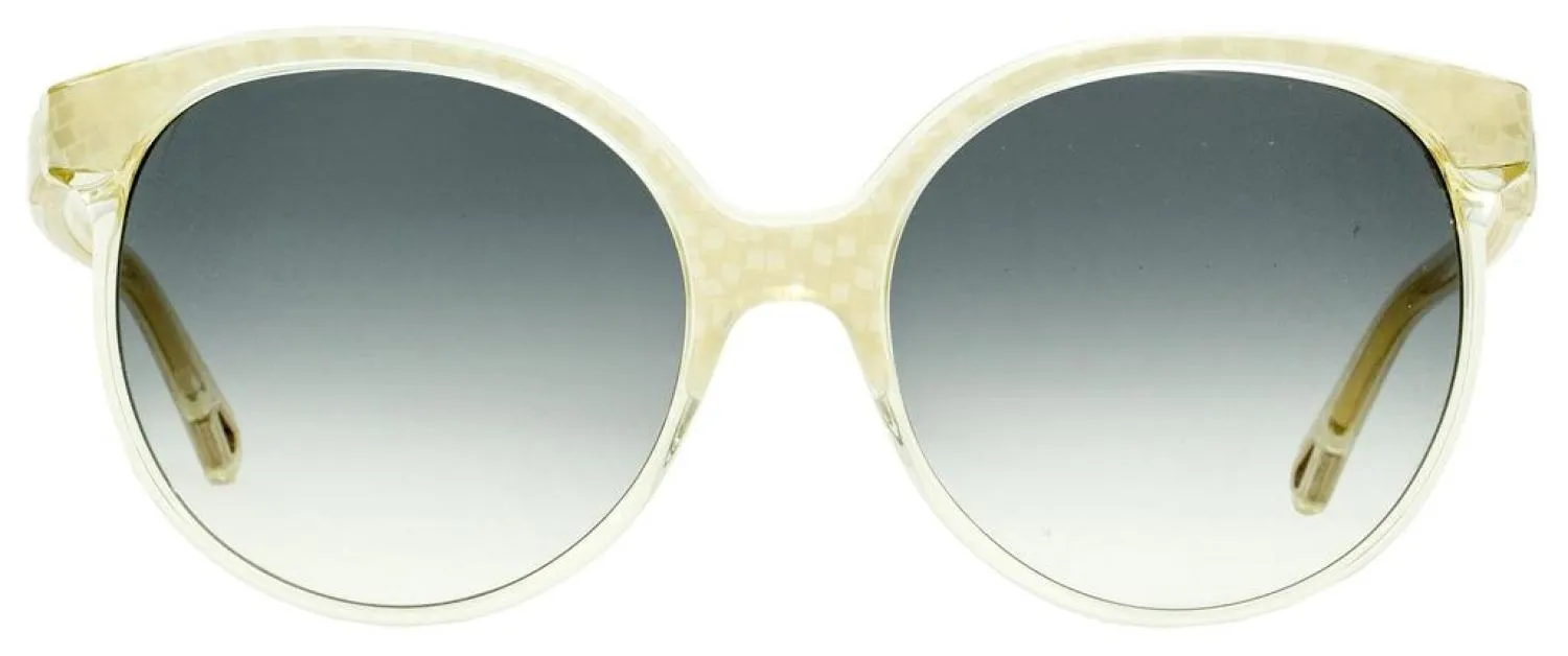 Chloe Women's Oval Sunglasses CE733S 109 Pearl/Champagne 59mm