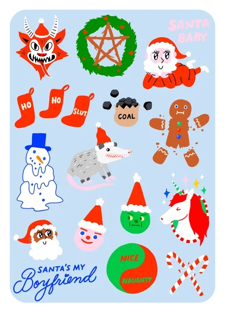 Christmas Misfits Iron On Sheet Set
