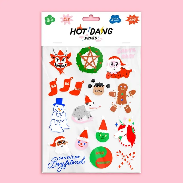 Christmas Misfits Iron On Sheet Set