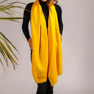 Citrus Lemon Cashmere and Silk Wrap