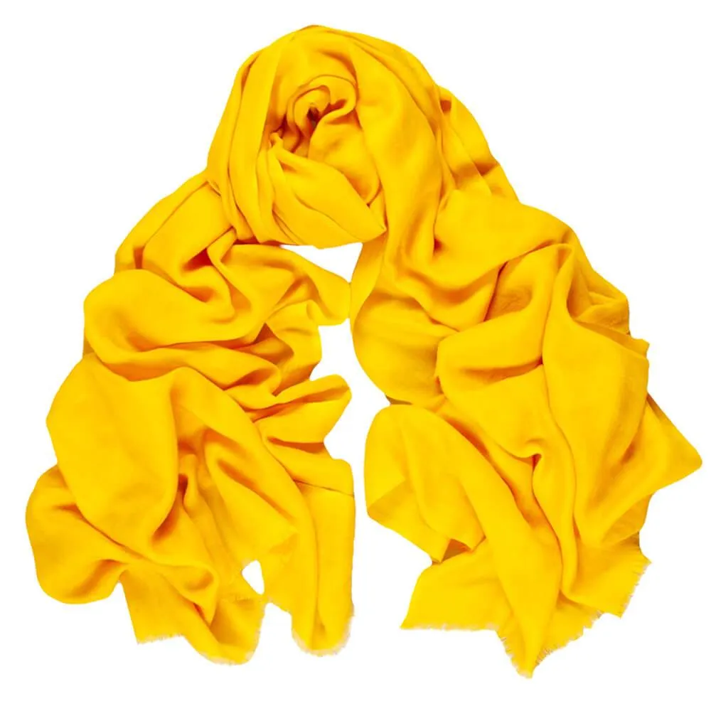 Citrus Lemon Cashmere and Silk Wrap