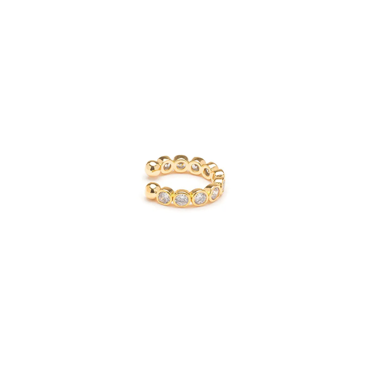 Crystal Bezel Ear Cuff