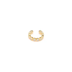 Crystal Bezel Ear Cuff