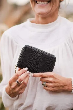 EDEN WALLET LIZARD BLACK