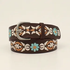 Floral Embroidered Ladies' Belt