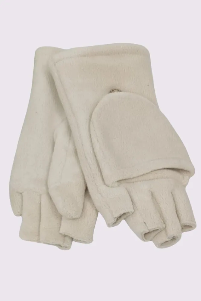 Fur Soft Feel Hat With Gloves