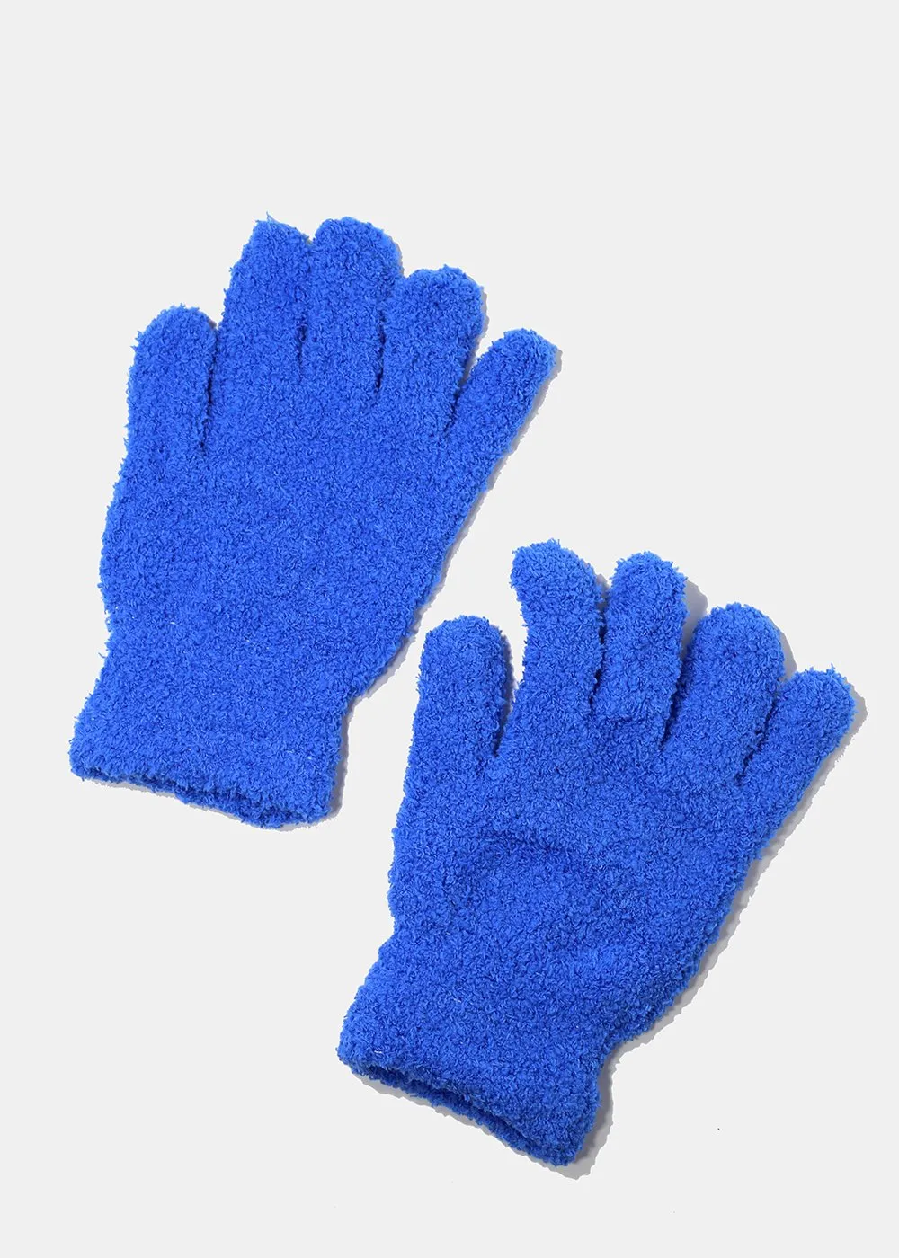Fuzzy Solid Color Gloves
