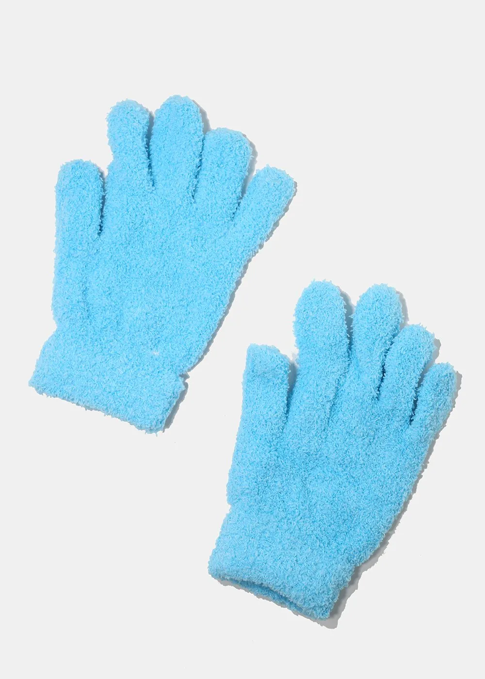 Fuzzy Solid Color Gloves