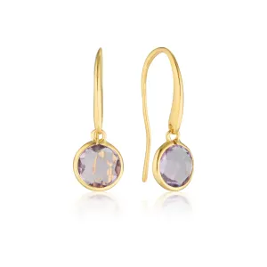 Georgini Lucent Amethyst Hook Earring Small