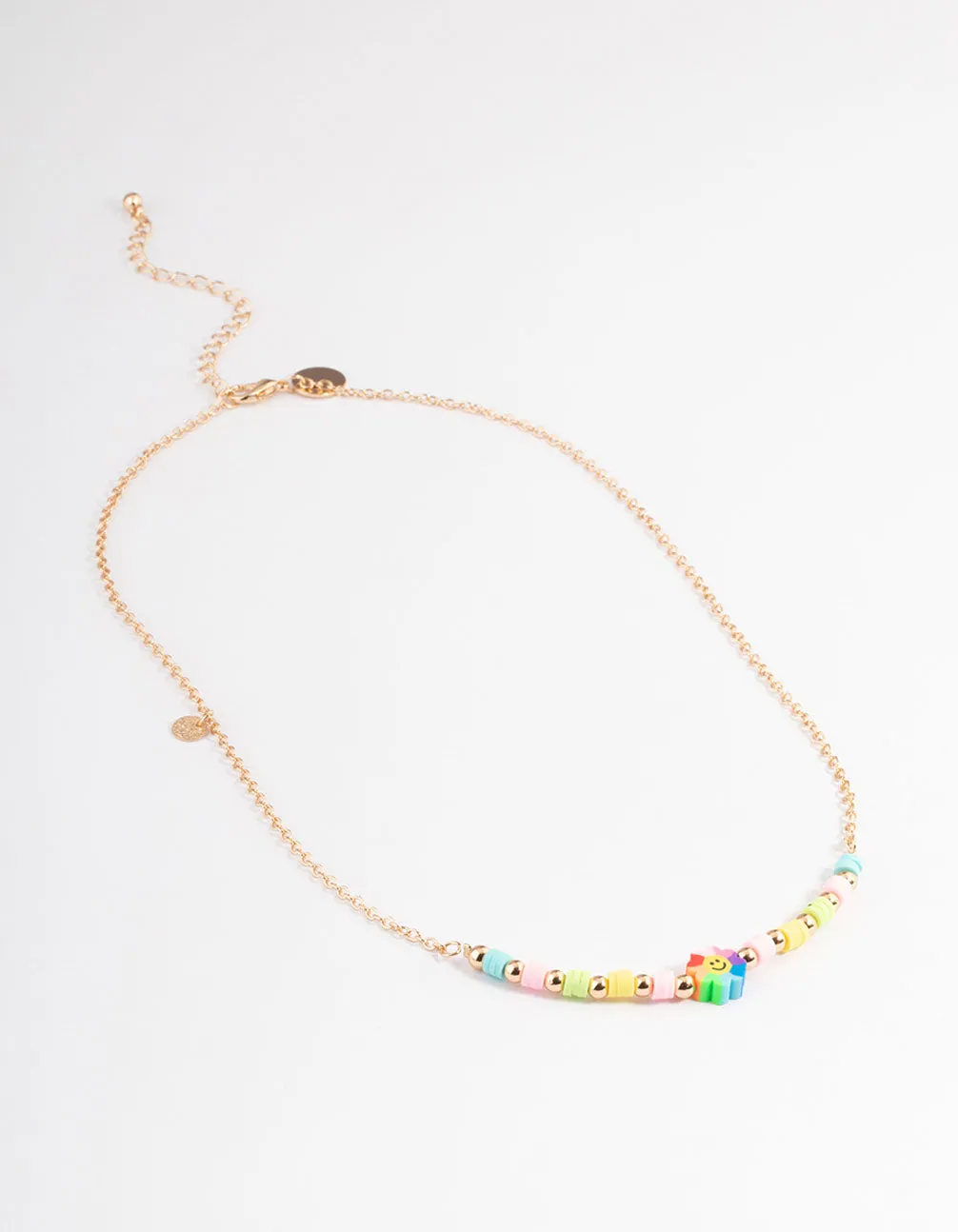 Gold Happy Flower Necklace