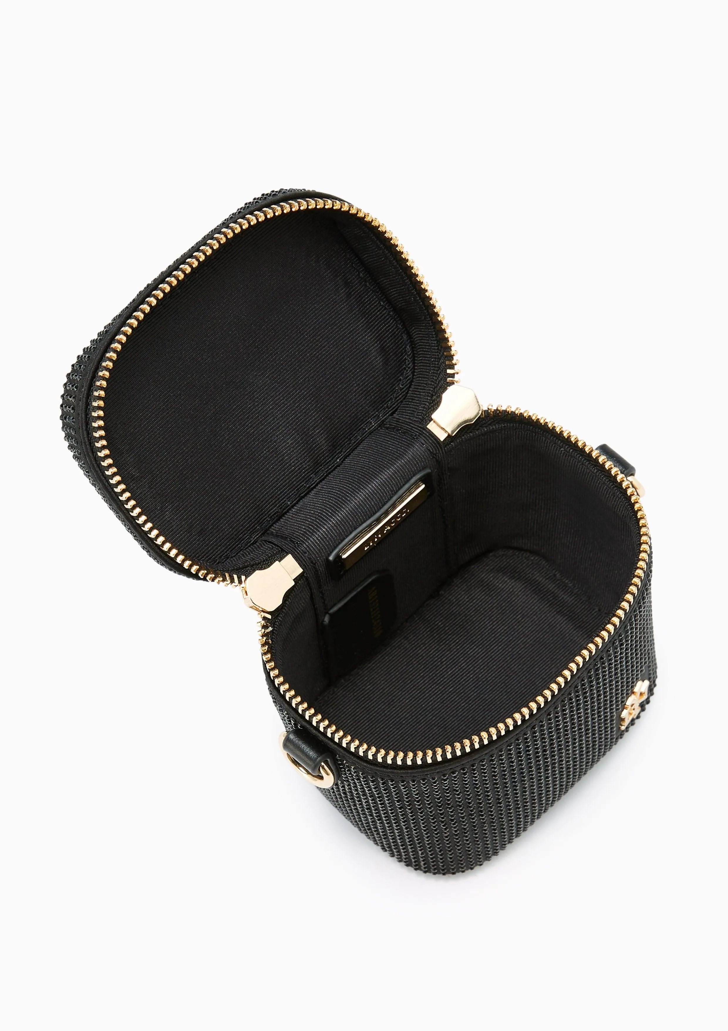 Gracelyn Diamond Crossbody Bag Black