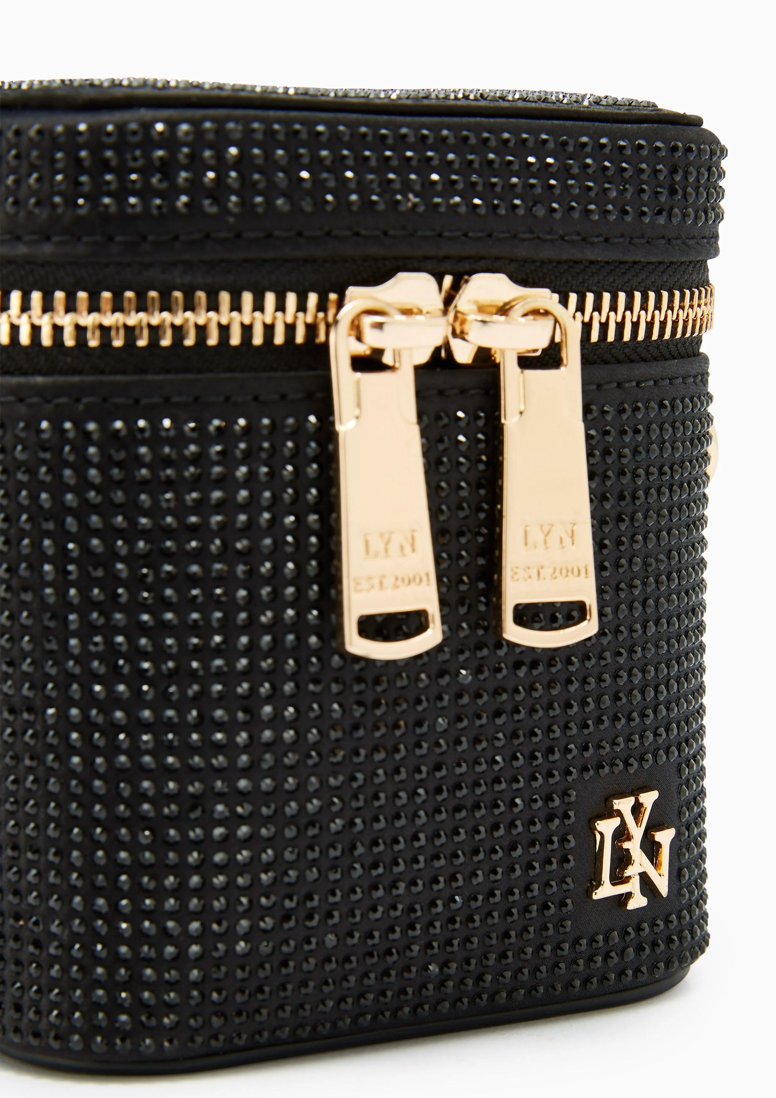 Gracelyn Diamond Crossbody Bag Black