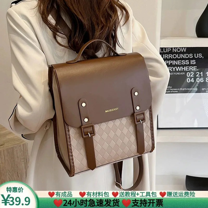 Hand-Woven Women's Stylish Backpack DIY
