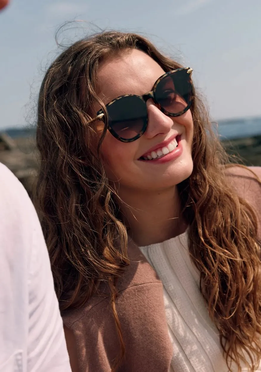 Krewe Collette Nylon in Blonde Tortoise 18K