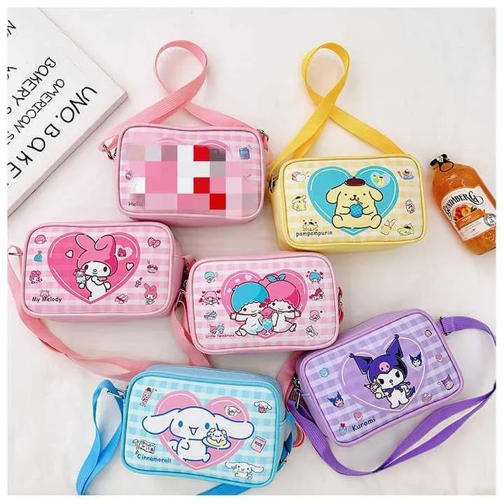 Kuromi Pu Shoulder Bag - Cute Waterproof Crossbody Travel Purse & Storage Bag