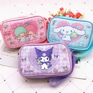 Kuromi Pu Shoulder Bag - Cute Waterproof Crossbody Travel Purse & Storage Bag