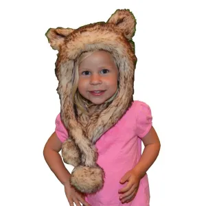 Little Girls Crystal Fox Faux Hat 1T-5