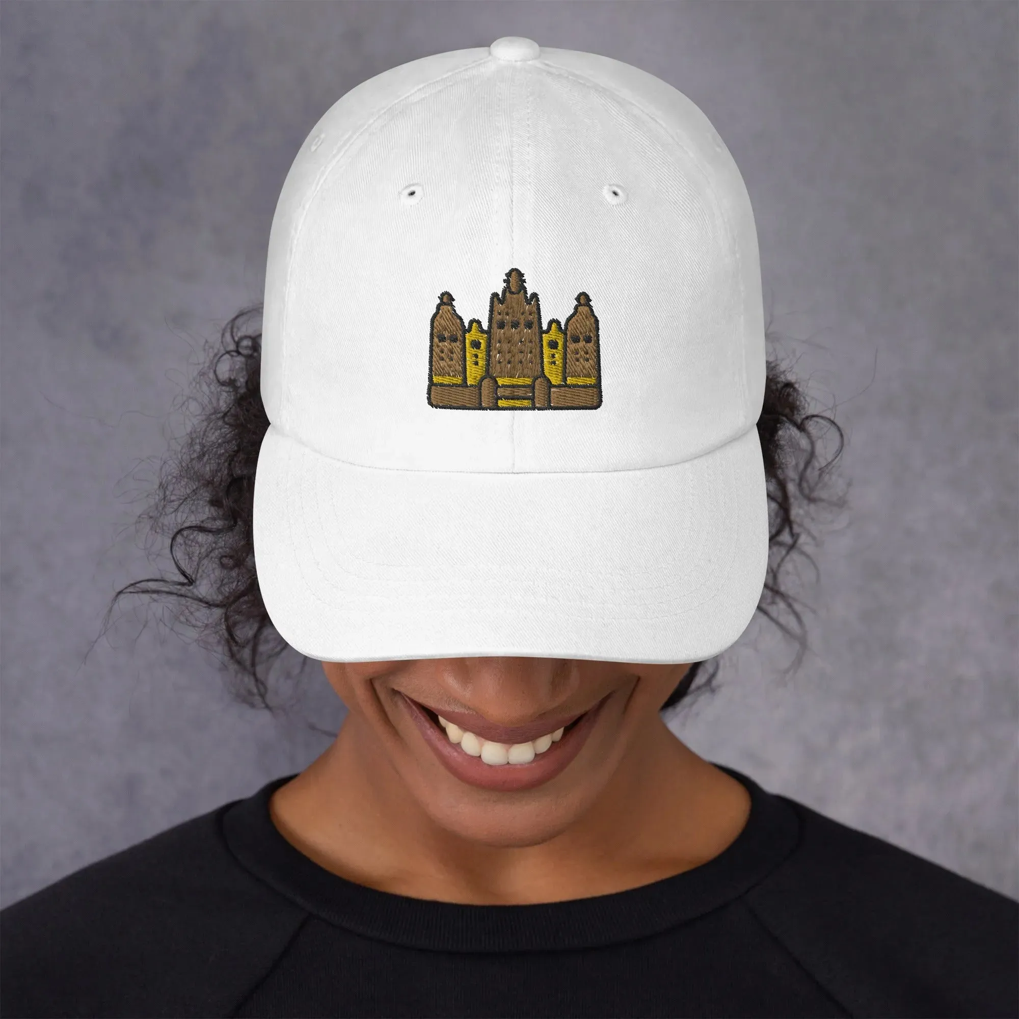 Malian Great Mosque Embroidered Dad Hat
