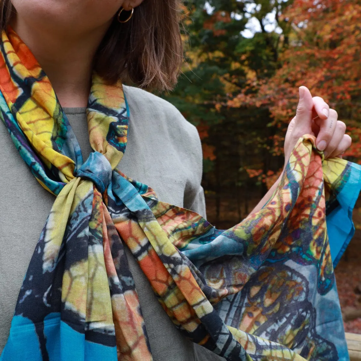 Monarch Journey Cotton Scarf