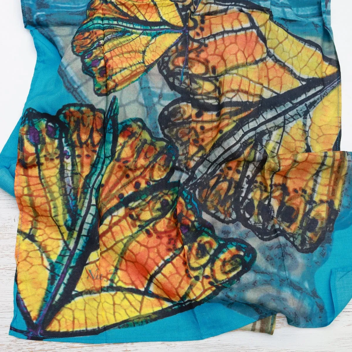 Monarch Journey Cotton Scarf