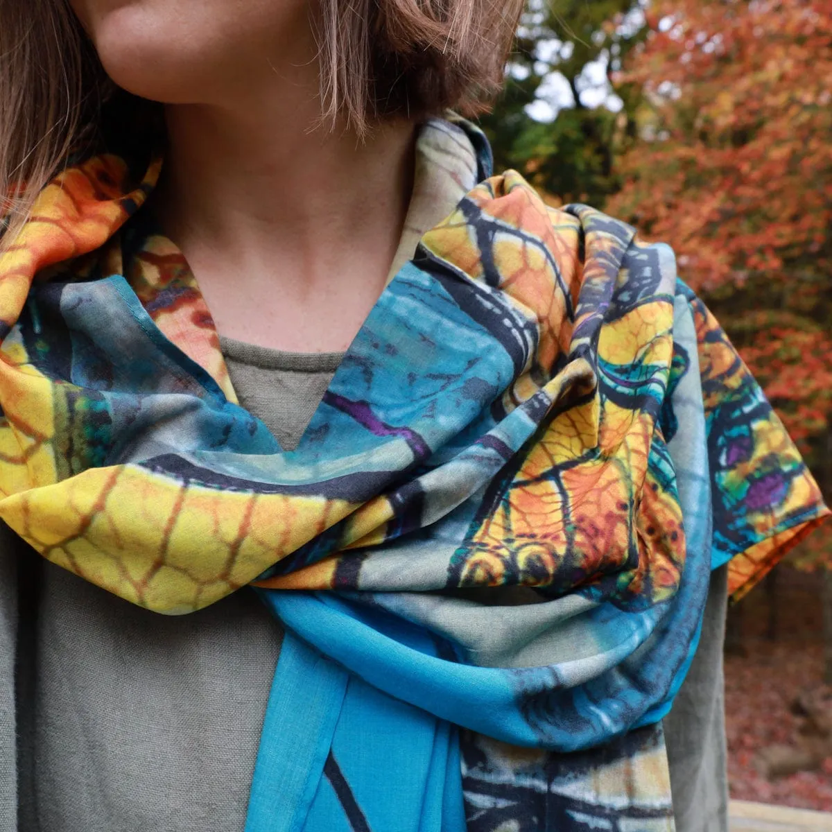 Monarch Journey Cotton Scarf