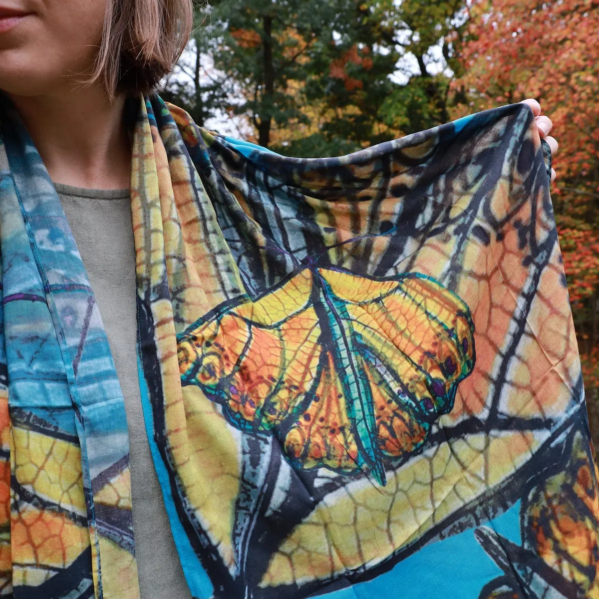 Monarch Journey Cotton Scarf