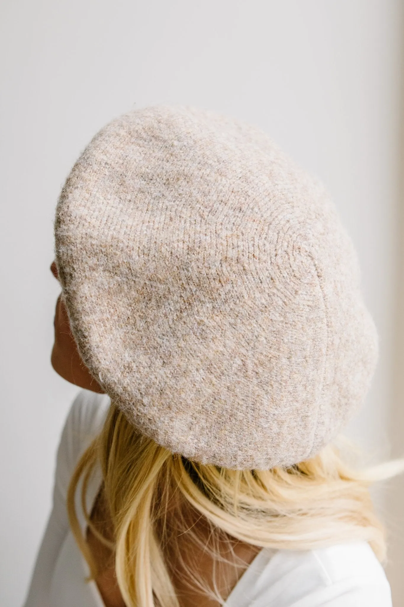 Ohh La La Wool Beret in Taupe