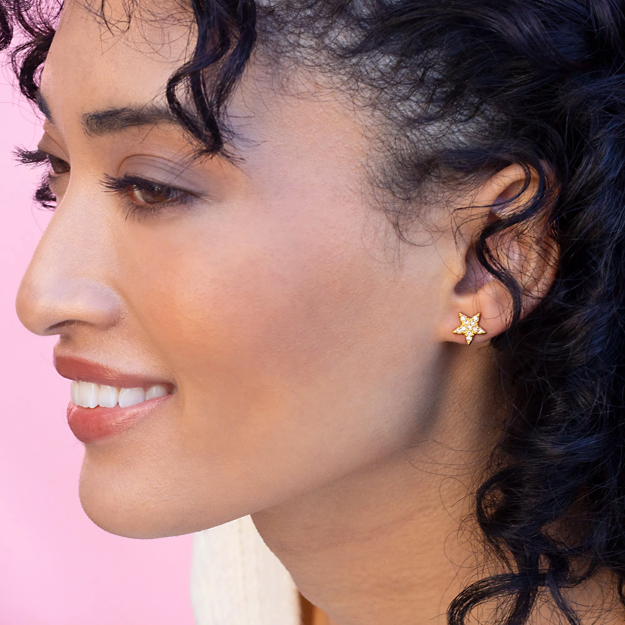 Pavé Star Stud Earrings