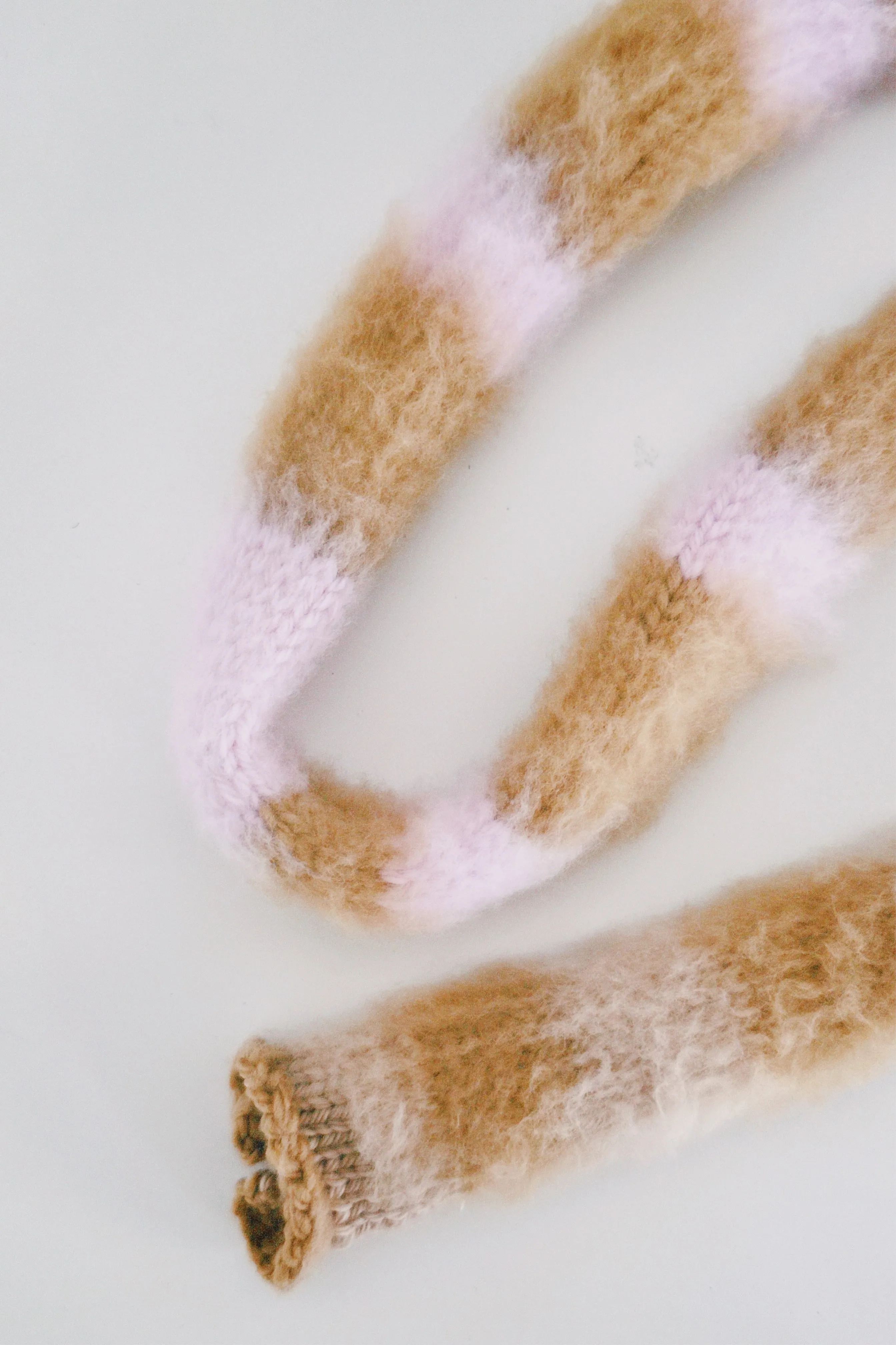 Pink and Brown Scarf