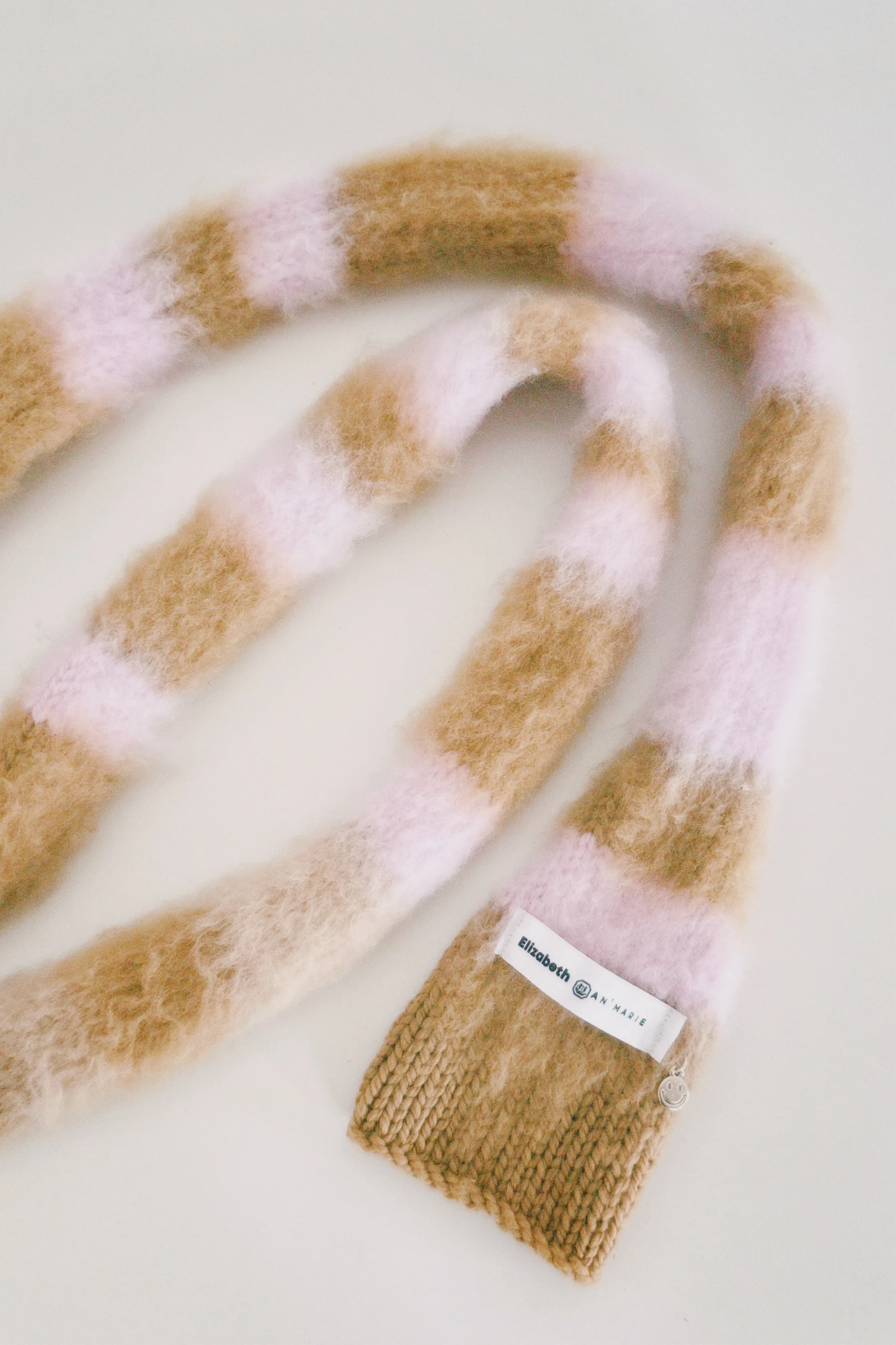 Pink and Brown Scarf