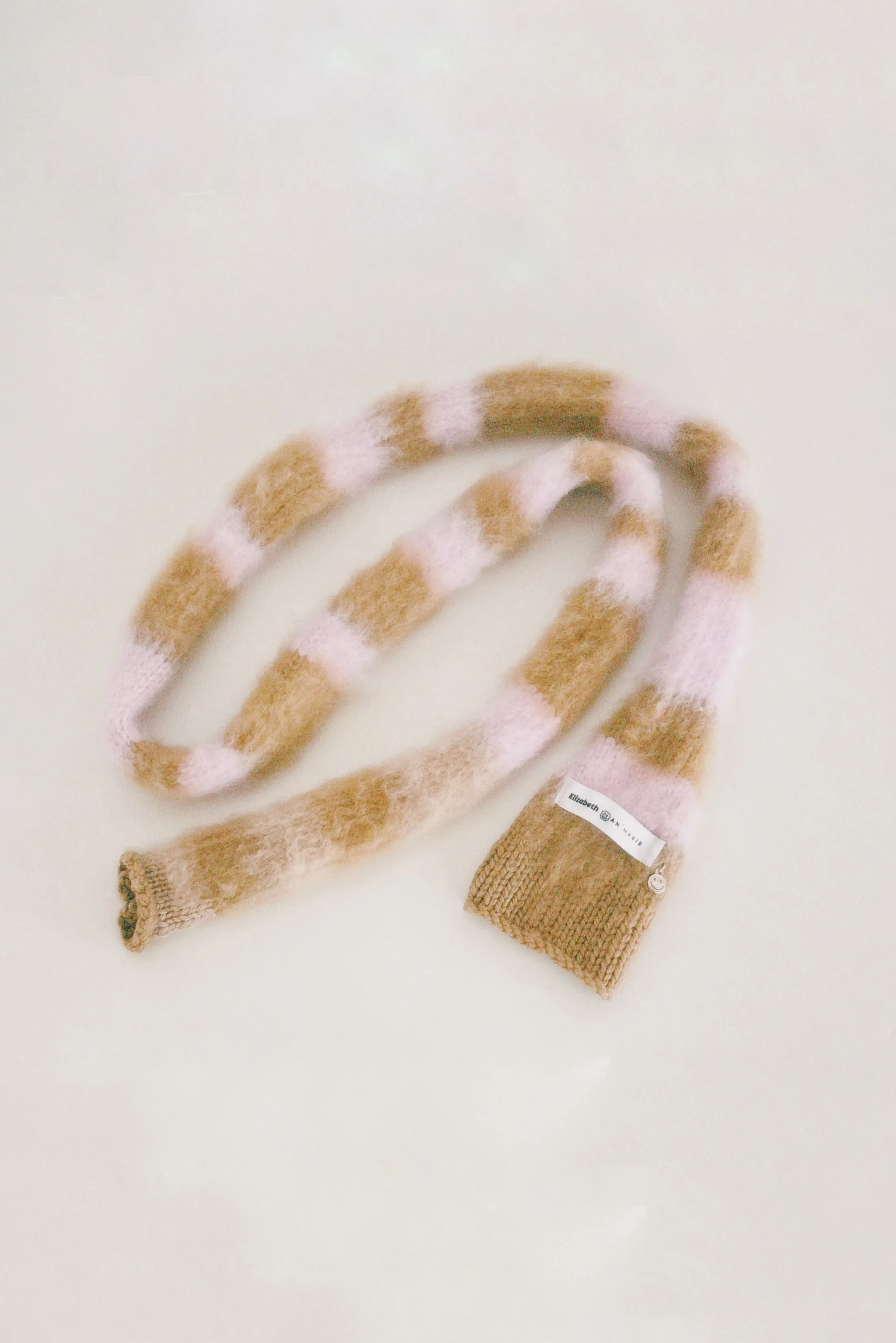 Pink and Brown Scarf