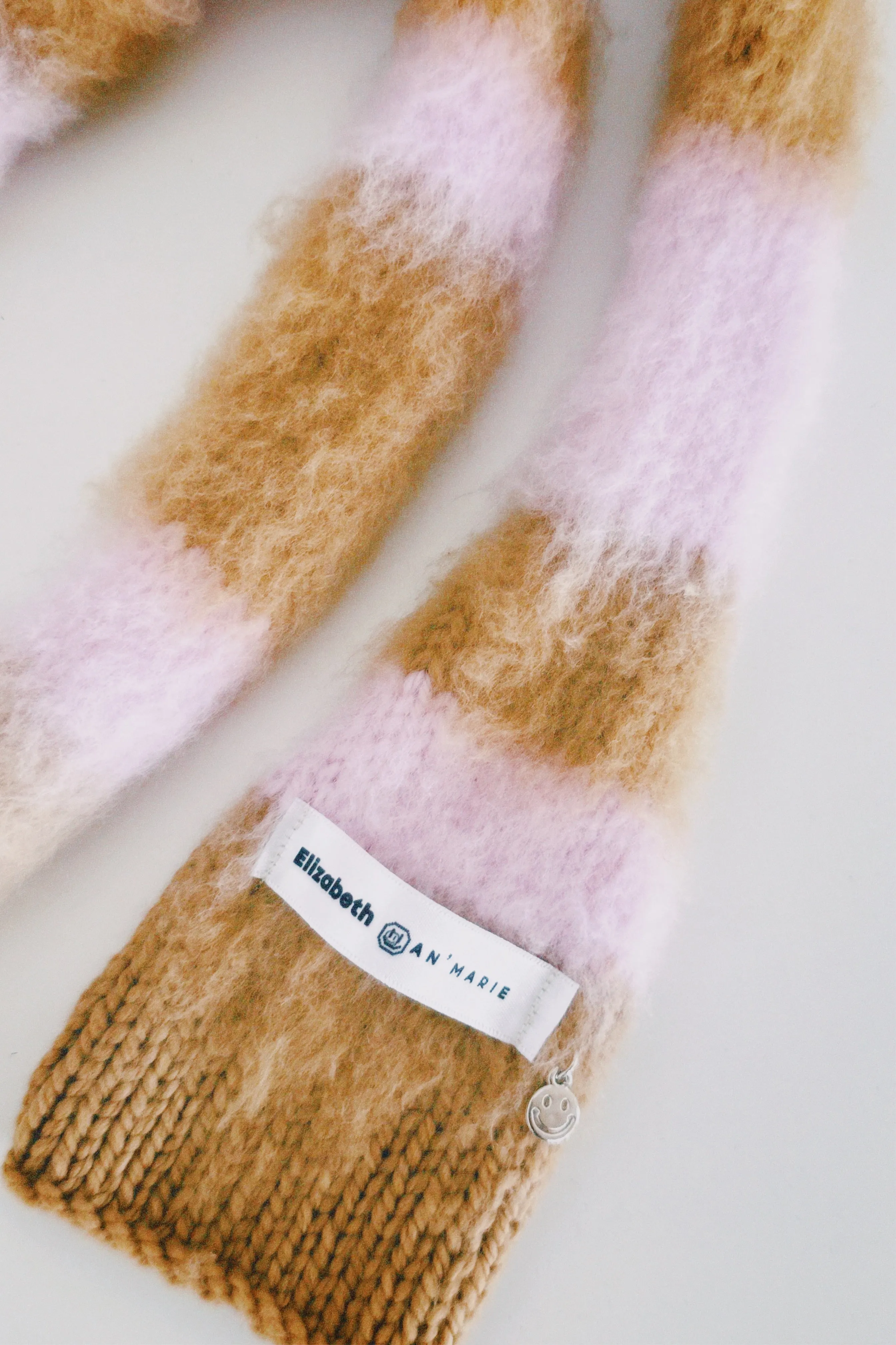 Pink and Brown Scarf
