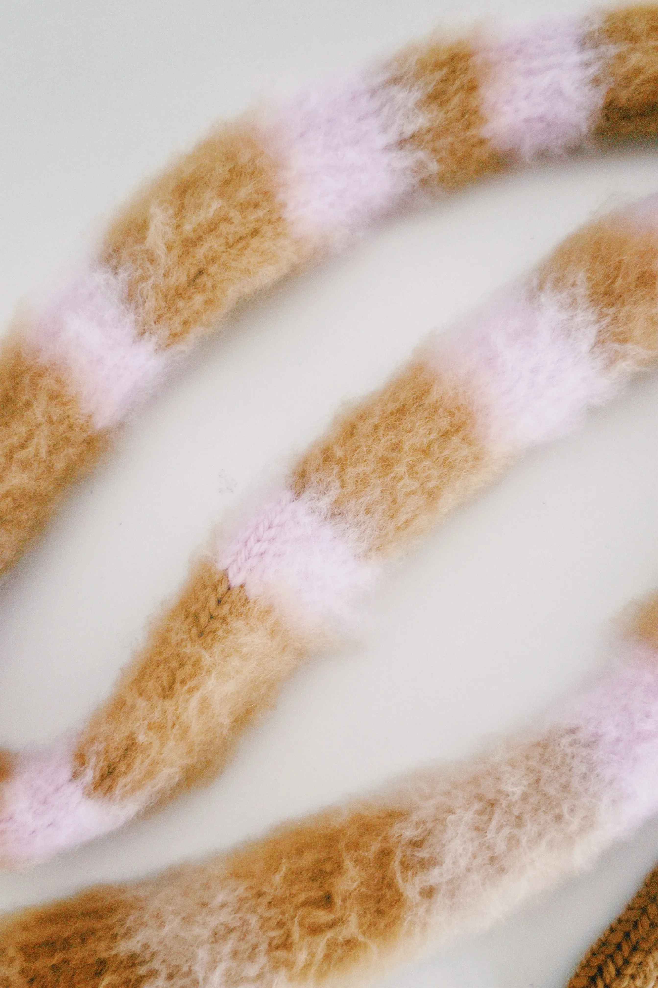 Pink and Brown Scarf