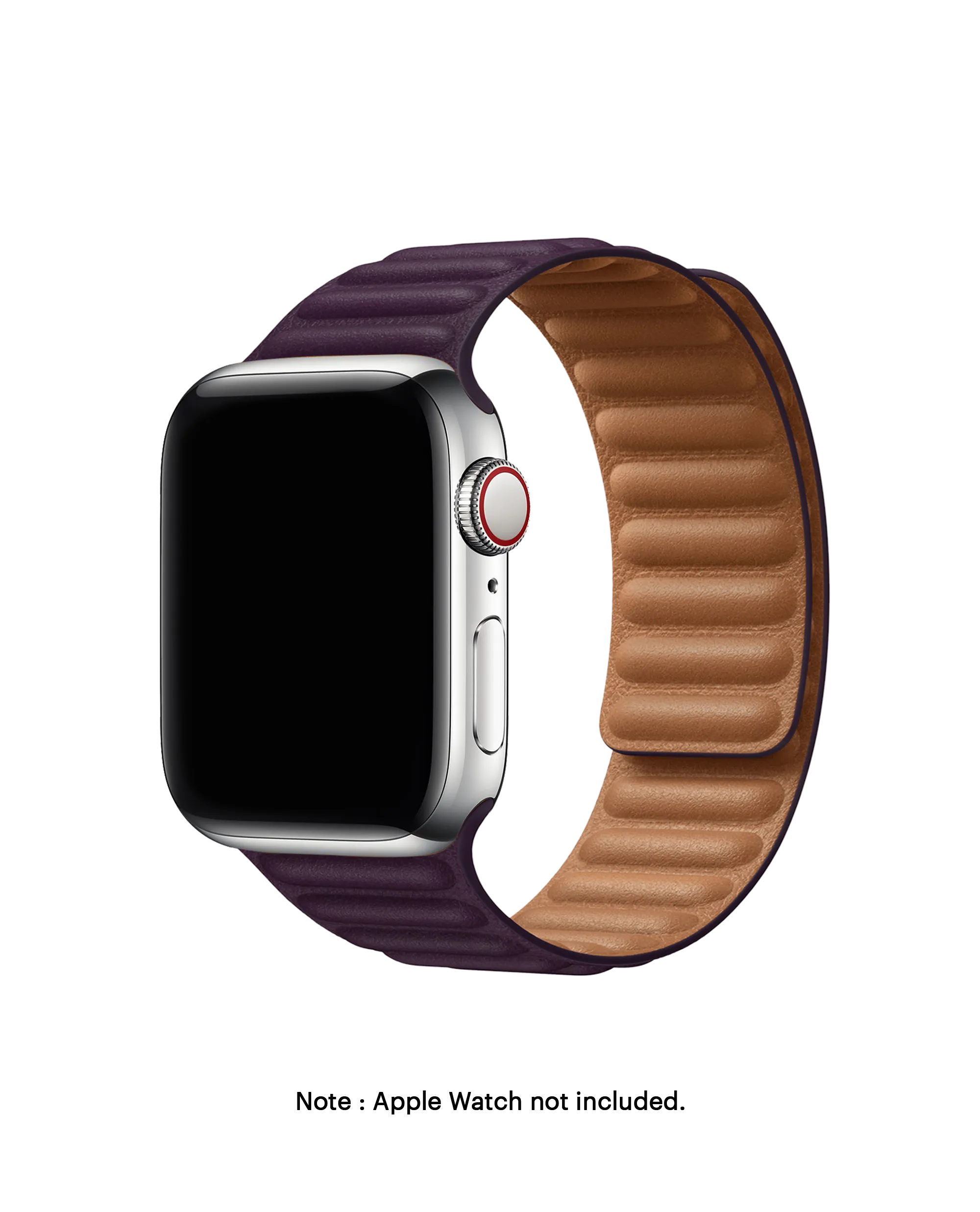 Poppy Leather Link Apple WatchBand