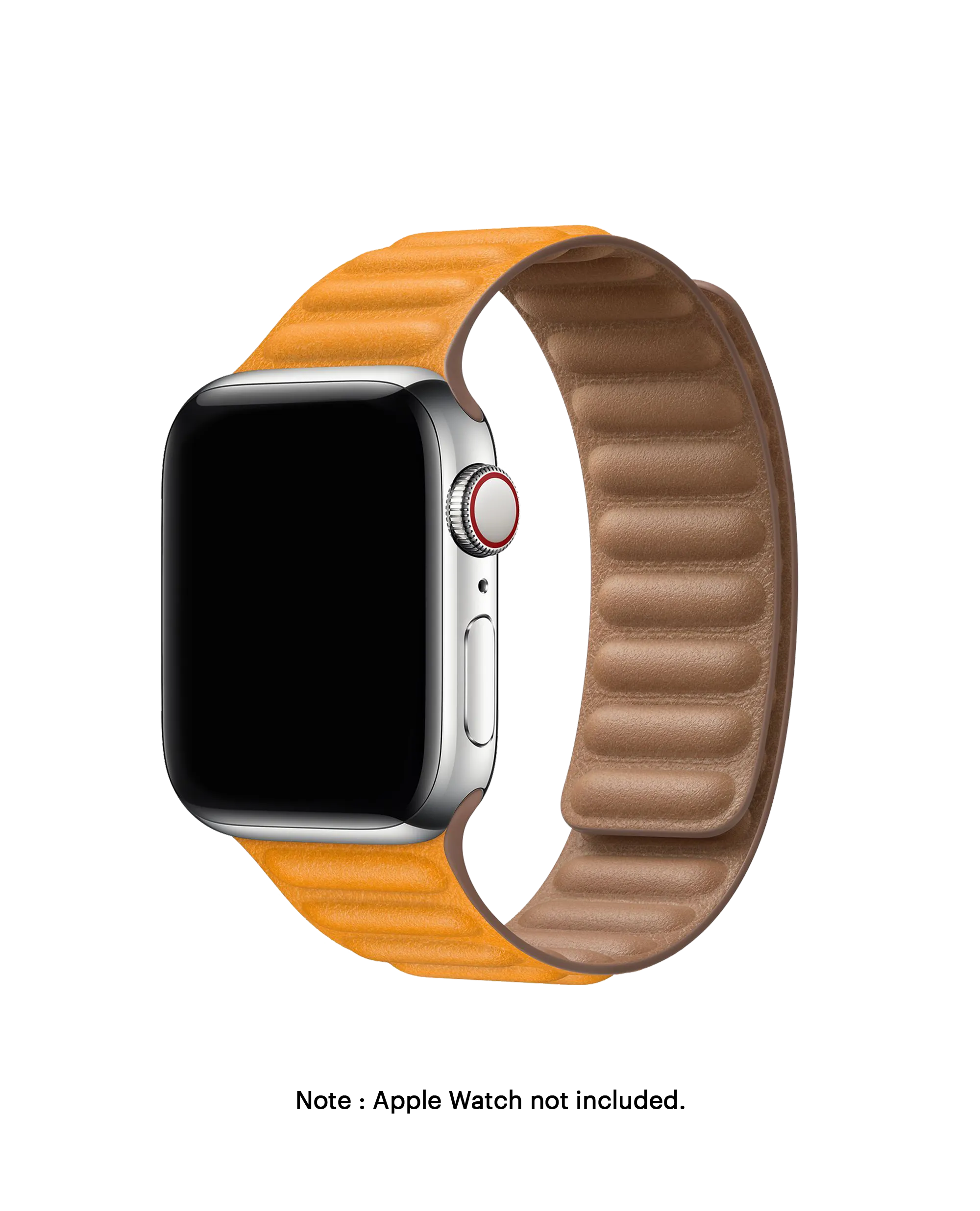 Poppy Leather Link Apple WatchBand