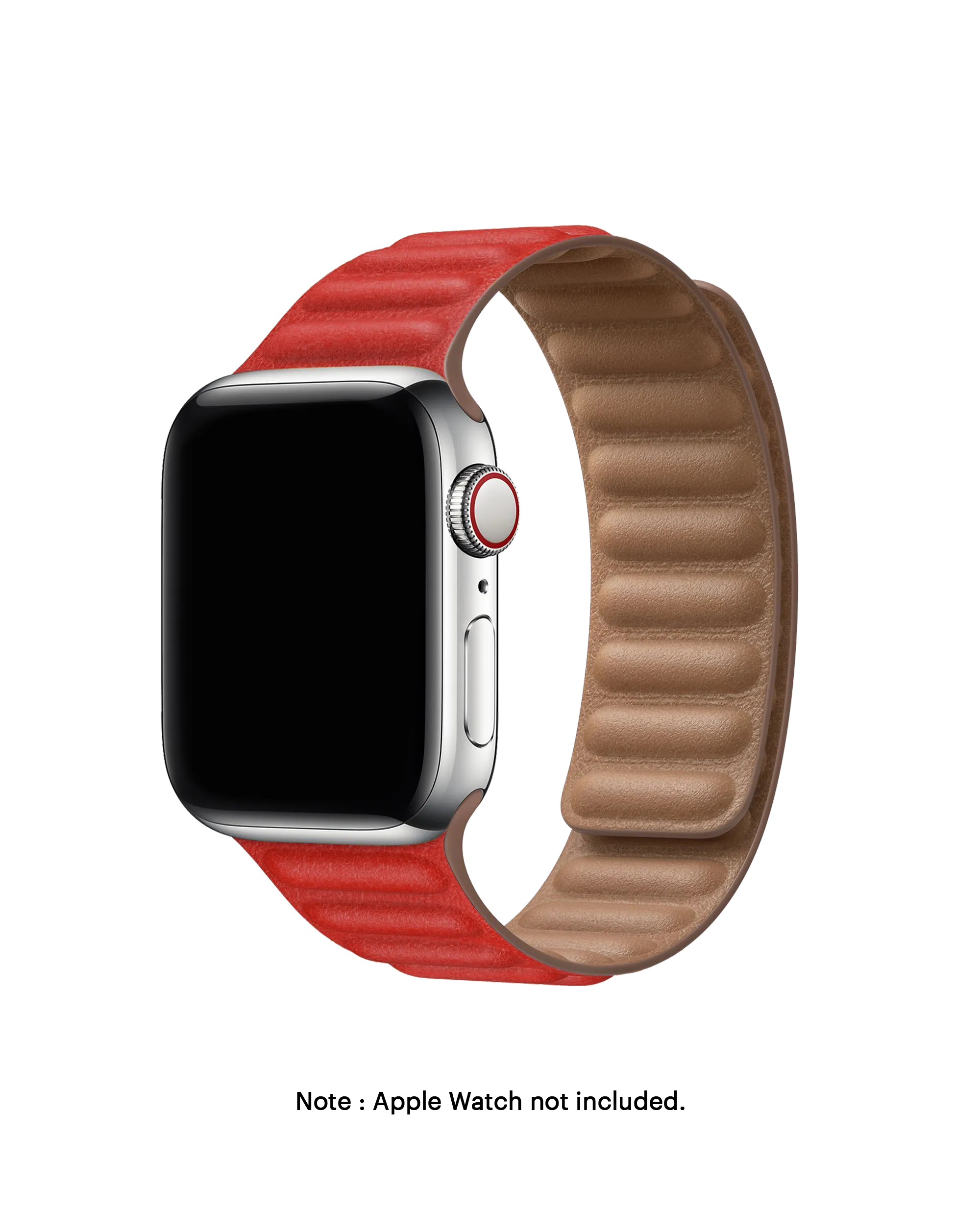 Poppy Leather Link Apple WatchBand